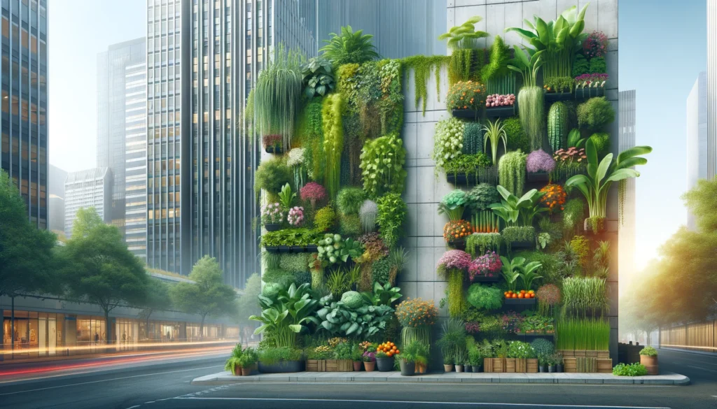 Vertical gardening: if only, this would be cool if cities would actually do this. And it would be great for the environment.